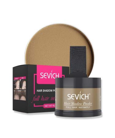 Instantly Hairline Shadow - SEVICH Hairline Powder Quick Cover Grey Hair Root Concealer Eyebrows & Beard Line Hair Root Touch Up for Thinning Grey Hairline Windproof&Sweatproof Light Coffee