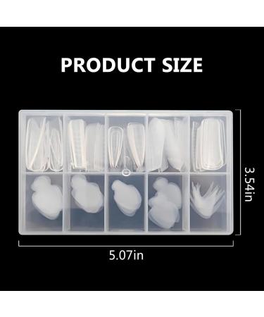 U-Shinein French Dual Nail Shape Set Nail Extension Mold & French Pads Reusable Silicone Nail Stencils French Shapes Forms Stickers French Nails Stencil for Nail Art Nail Design - Buy Online on GoSupps.com