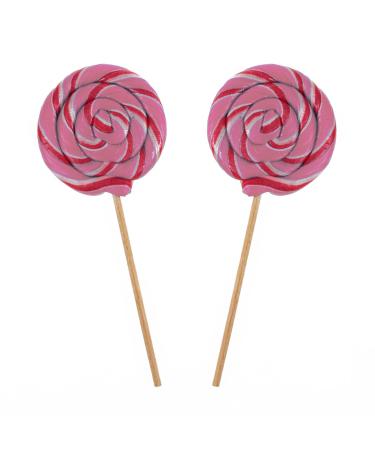 Lollipops Handmade Round Lollies with Strawberry Flavor 25 grams Set of 8 Strawberry - Buy Online on GoSupps.com