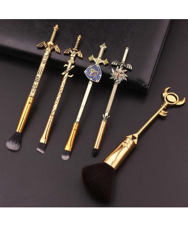 Dan & Dre 5-Part Make-Up Brush Set - The Legend of Zelda | Perfect Cosplay Gift | Women's Cosmetics with Storage Bag - Buy Online on GoSupps.com