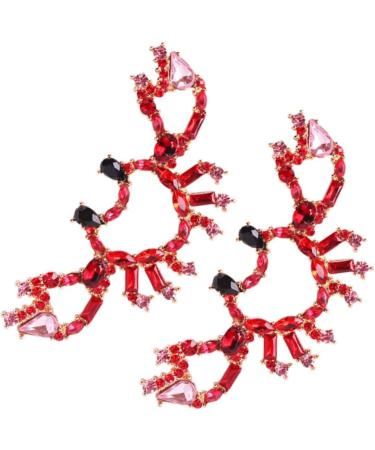 Zerodeko 2 Pairs Earrings for Women Orrous 925 Sterling Silver Earrings Women Jewelry Earrings Christmas Earrings Womens Earrings Post Earrings for Women Crystal Pendants Personality Miss - Buy Online on GoSupps.com