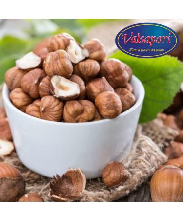  HOME LINE Valsapori - RAW KNOISEAUX - Envelope of 200g - Origin: Sicily | Raw and peeled Italian hazelnuts - Natural dried fruit snack not toasted without salt and added sugars - Buy Online on GoSupps.com