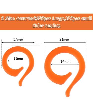 200 Colorful Knitting Crochet Markers - DIY Stitch Marker Rings for Handmade Crafts - Buy Online on GoSupps.com