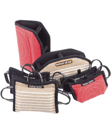 DINGO GEAR Gizmo Bite Wedge for K9 IGP Dog Sports Bite Work Special Forces Training Universal Sleeve with 3 Holders Handmade Nylcot Material Black (S00518) - Buy Online on GoSupps.com