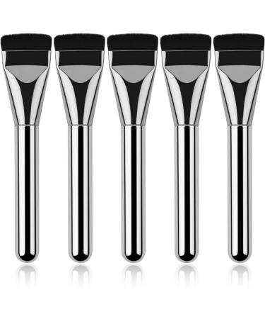 Flat Makeup Brush Flat Brush 5PCS Liquid Brush Streak-Free Ultra Thin Concealer Brush for Liquid Cream Powder Buffing - Buy Online on GoSupps.com