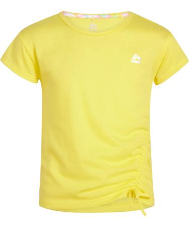 RBX Girls Active Set: 2-Pack Pink Lime Light T-Shirt and Capri Yoga Pants, Size 10-12 - Buy Online on GoSupps.com