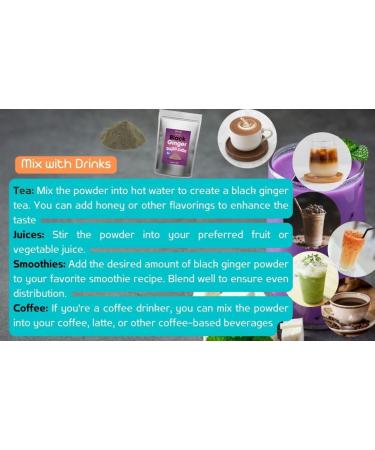 Premium Black Ginger Powder 100g For Blend Drinks and Tea Blend - Buy Online on GoSupps.com