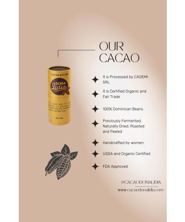 Do a Lidia Organic Lip Balm - Fairtrade Dominican Cacao & Cocoa Butter Lip Care - Artisan Lip Oil 1.5oz - Buy Online on GoSupps.com