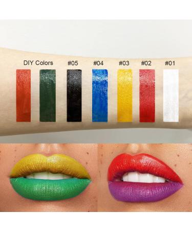 GL-Turelifes Matte Lip Gloss Kit - 4 Pcs Waterproof Liquid Lipstick Set for Cosplay & Halloween - Non-Stick Non-Fading White Black Red Purple - Buy Online on GoSupps.com