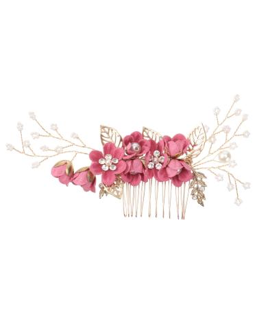 FRCOLOR French Barrette womens hair clips Bridal Hair Comb bridal hair bride hair comb rhinestone hair side comb Fashion Retro Alloy Hair Comb hair decorations Bride Comb