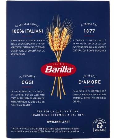  Italian Gourmet E.R. Barilla Tortiglioni No. 83 Pack of 5 100% Italian pasta made with durum wheat semolina 500g + Italian Gourmet Polpa di Pomodoro 400g can - Buy Online on GoSupps.com