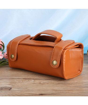 Portable Professional Shaving Bag | Simple Travel Toiletries Bag - Brown | International Shipping Available - Buy Online on GoSupps.com