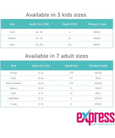 Express Orthopaedic - Medically Approved Neck Support Collar With Rear Fastening - KIDS & ADULT SIZES - 1 Unit (KIDS/M - Neck Circ:23-28cm) - Buy Online on GoSupps.com