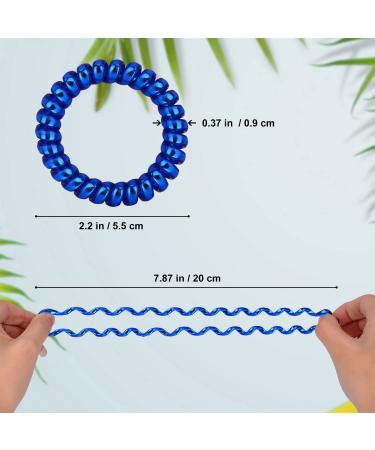 Jesslab Spiral Hair Ties 10 PC Traceless Coiled Ponytail Holders | No-Damage Hair Accessories for Women & Girls Color Sorted - Buy Online on GoSupps.com