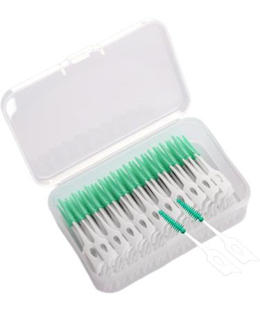 160PC Interdental Brushes - Versatile Soft Polyvinyl Teeth Cleaning Tools - Portable & Disposable Green Tooth Care - Buy Online on GoSupps.com