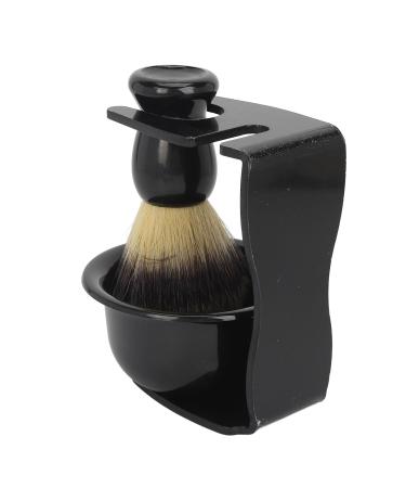 Premium Beard Foam Brush Set for Men | Nylon Hair Brush & Stand - Perfect Daily Grooming Tool - Buy Online on GoSupps.com