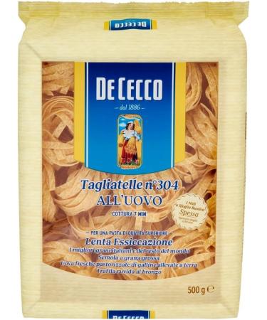  Italian Gourmet E.R. De Cecco All'uovo Tagliatelle with Egg No. 302 - 500 g + Gourmet Italian Pulp 500 g - Buy Online on GoSupps.com