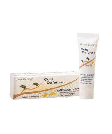 Green Help Cold Defense Ointment 0.88 oz - 25 g - Supports Seasonal Discomfort During Cold - 100% Natural - Non GMO - Made in USA