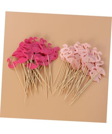 TIDTALEO 100 Pcs Cupcakes Decorative Drink Sticks Wedding Dessert Picks Birthday Food Picks Animal Cupcake Picks Cocktail Party Picks Flamingo Toothpicks Food Decor Pastry Party Supplies - Buy Online on GoSupps.com
