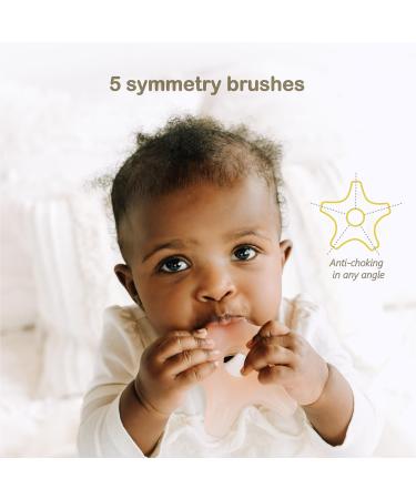 Miraloop Starfish Baby Bite Ring - Food-Safe Silicone Teether for Gum Massage | International Shipping - Buy Online on GoSupps.com