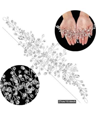 Wedding Hair Clip Bridal Diamante Hair Comb Crystal Hair Comb Wedding Hair Accessory Decorative Wedding Hair Comb Hair Accessories for Brides Girls - Buy Online on GoSupps.com