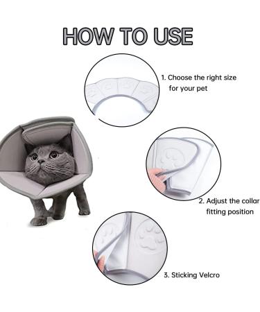 MEISIO Collar Soft Cotton Protective Cat Cone Dog Cone Adjustable Cat Cone Pet Recovery Collar Pet Cone Collar .After Surgery Recovery to Prevent from Biting Scratching (M) 66*33cm - Buy Online on GoSupps.com