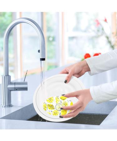 3-Pack Cleaning Kitchen Sponges Oval Summer Fruit Lemon Kitchen Cellulose Dishwashing Wood Pulp Cotton - Buy Online on GoSupps.com