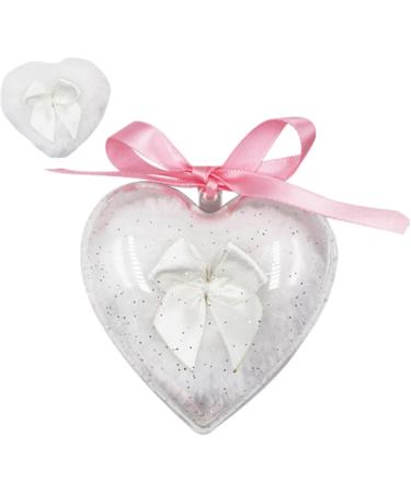 Baby Powder Puff | Heart Shape Powder Puff Long-haired Powder Puff for Body Powder Body Powder Puff Body Powder Puff for Women White - Buy Online on GoSupps.com