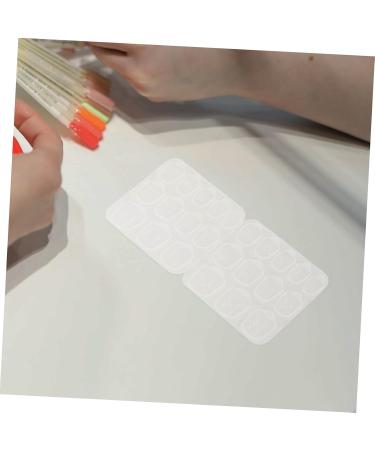 Ipetboom 50 Sheets Nail Jelly Glue Jelly Double Side Nail Sticker Fake Nail Sticky Tab Nail Stickers for Nail Art Fake Press on Nail Tab Nail Gel Nail Flakes Silica Gel Manicure - Buy Online on GoSupps.com