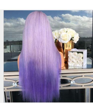 BGHJUE African Purple Long Straight Synthetic Wig - Heat Resistant Hair for Black Women - Buy Online on GoSupps.com