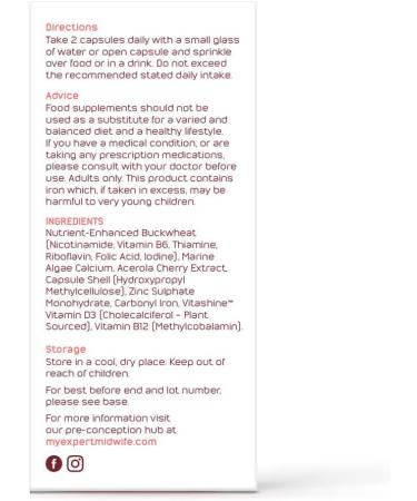 Expertly Formulated Vegan Prenatal Vitamins for Pre-Conception & Pregnancy - 60 Capsules - Buy Online on GoSupps.com