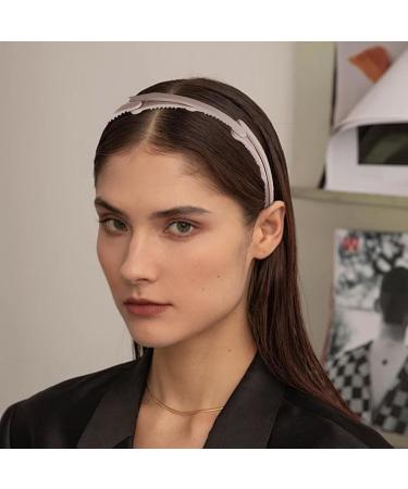 5 Foldable Headbands No Slip Portable Multiple Colour Hair Bands for Travel Washing Makeup Multipurpose Collapsible Hairband Adjustable Hair Hoop Hair Accessory for Girl and kids Gray - Buy Online on GoSupps.com