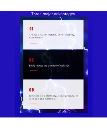 Buy Antistatic Bracelet - Silicone 8 Loops | Eliminate Static Improve Sleep & Reduce Inflammation - Ideal White - Buy Online on GoSupps.com