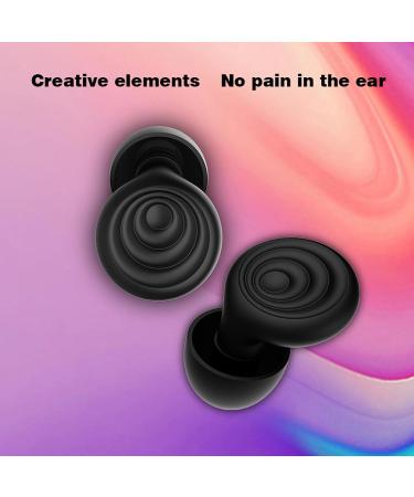 Ear Plugs for Noise Reduction - Reusable Silicone Hearing Protection for Sleep Work & Study - Available in XS/S/M/L - 27dB Noise Cancelling - Black - Buy Online on GoSupps.com