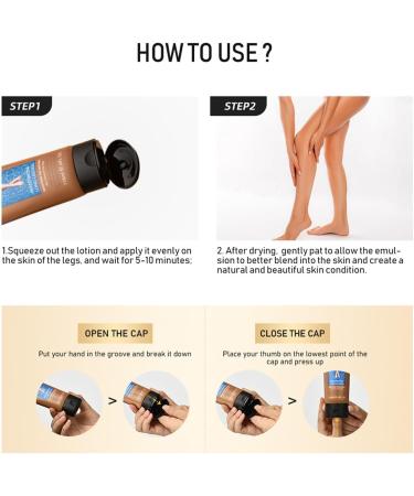 Leg Makeup Waterproof No Transfer for Women Leg Makeup Lotion Leg Vein Cover up Makeup Full Coverage Foundation and Concealer Waterproof Natural Skin Tone of Legs (Color : Bronze) - Buy Online on GoSupps.com