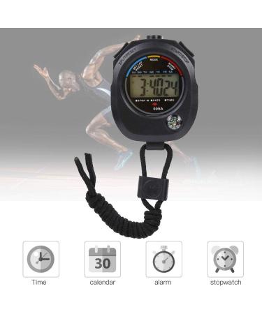 Tbest Digital Sports Stopwatch - 2 Pack Multifunctional LCD Timer with Large Display for Football Running & Swimming Training - Buy Online on GoSupps.com