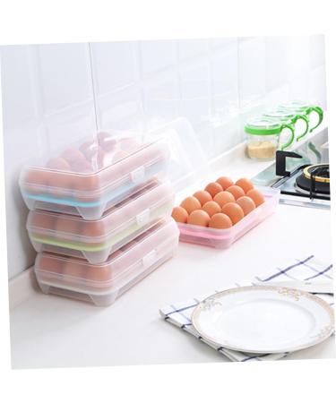 Yardenfun 3pcs Eggs Dispenser Serving Tray Containers for Food Egg Holder Storage Box Portable Egg re-usable Green 25*15.5*7.2cm - Buy Online on GoSupps.com