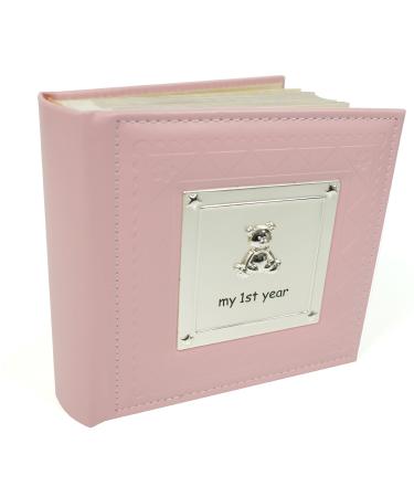 Joe Davies First Year Pink Baby Girl Album Gift 77803 Card and Paper Photo Size 6x4
