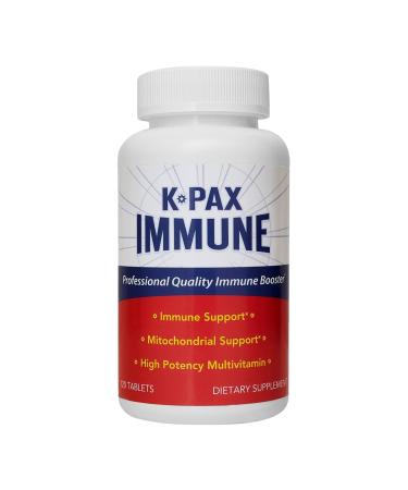 KPAX Immune High Potency Mitochondrial Energy Supplement - Comprehensive Antioxidant Multivitamin 120 Tablets 120 Count (Pack of 1)