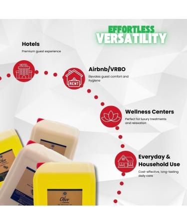 Roomsium Olive Blossom Liquid Soap - 1.3 Gallon | Paraben-Free Cruelty-Free Gluten-Free | Perfect for Sensitive Skin Hotels and Bulk Buyers - Buy Online on GoSupps.com