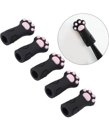 Silicone Cuticle Protector Lightweight Prevents Abrasion Cat Paw Cuticle Scissor Protector for Toe Nail Manicure Tools (Black) - Buy Online on GoSupps.com