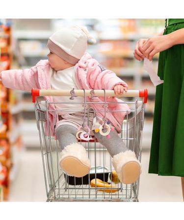 Vicloon Silicone Toy Clip 4Pcs Toy Safety Straps Food Grade Silicone Pacifier Clips Sippy Cup Strap Adjustable Stroller Pacifier Strap Hanging Toys Baby Toy Anti Drop Chain (Pink/Purple) Pink-Purple - Buy Online on GoSupps.com