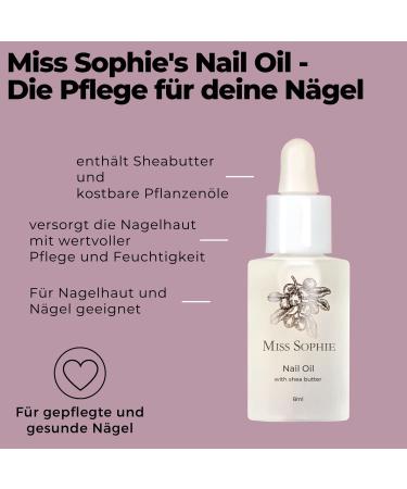 Miss Sophie Nail Oil | Premium Nail & Cuticle Treatment with Shea Butter & Vegetable Oils | Moisturizing Care for Dry Cuticles - Buy Online on GoSupps.com