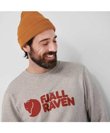 Fjallraven Men's Logo Sweater M - Grey Melange Sweatshirt | International Shipping Available - Buy Online on GoSupps.com