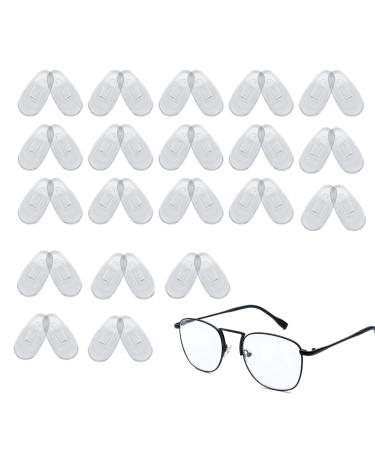 20 pairs silicone nose pads air chamber nose pads silicone glasses pads transparent slipproof glasses nose pads soft silicone for glasses sunglasses slide glasses accessories