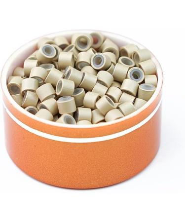 Kullke 1000 Pcs 5.0mm Silicon Lined Micro Rings for Hair Extensions - #13 Light Blond Nano Beads 5.0mm - Buy Online on GoSupps.com