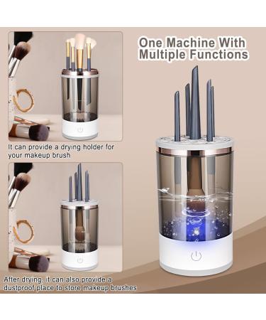 Upgraded Electric Makeup Brush Cleaner & Dryer | Automatic Cosmetic Brush Spinner & Storage Box | Deep Clean for Brushes (XSQ - Buy Online on GoSupps.com