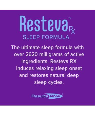 Results RNA Resteva Rx Sleep Aid: Delicious Fast-Acting Liquid Formula. Relaxing Mind & Body Promoting deep Sleep. Wake Refreshed with no Grogginess. Naturally sweetened 12 Pack 0.16 Fl Oz (Pack of 12) - Buy Online on GoSupps.com
