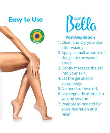 DEPIL BELLA Chamomile Body Gel - 250g | Soothing Post-Waxing & After Sun Care - Buy Online on GoSupps.com
