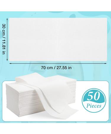 Noverlife 50 Pack Disposable Hair Towels - Non-Woven Salon & Spa Towels for Hair Drying, Foot Bath, and Travel - Disposable Guest Towel for Hair Care - Buy Online on GoSupps.com